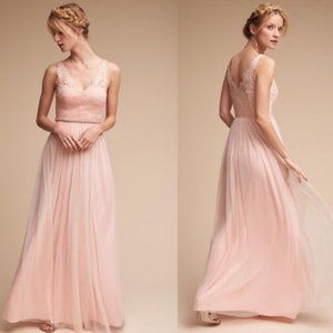 Bhldn Blush "Samantha" Dress By Hitherto